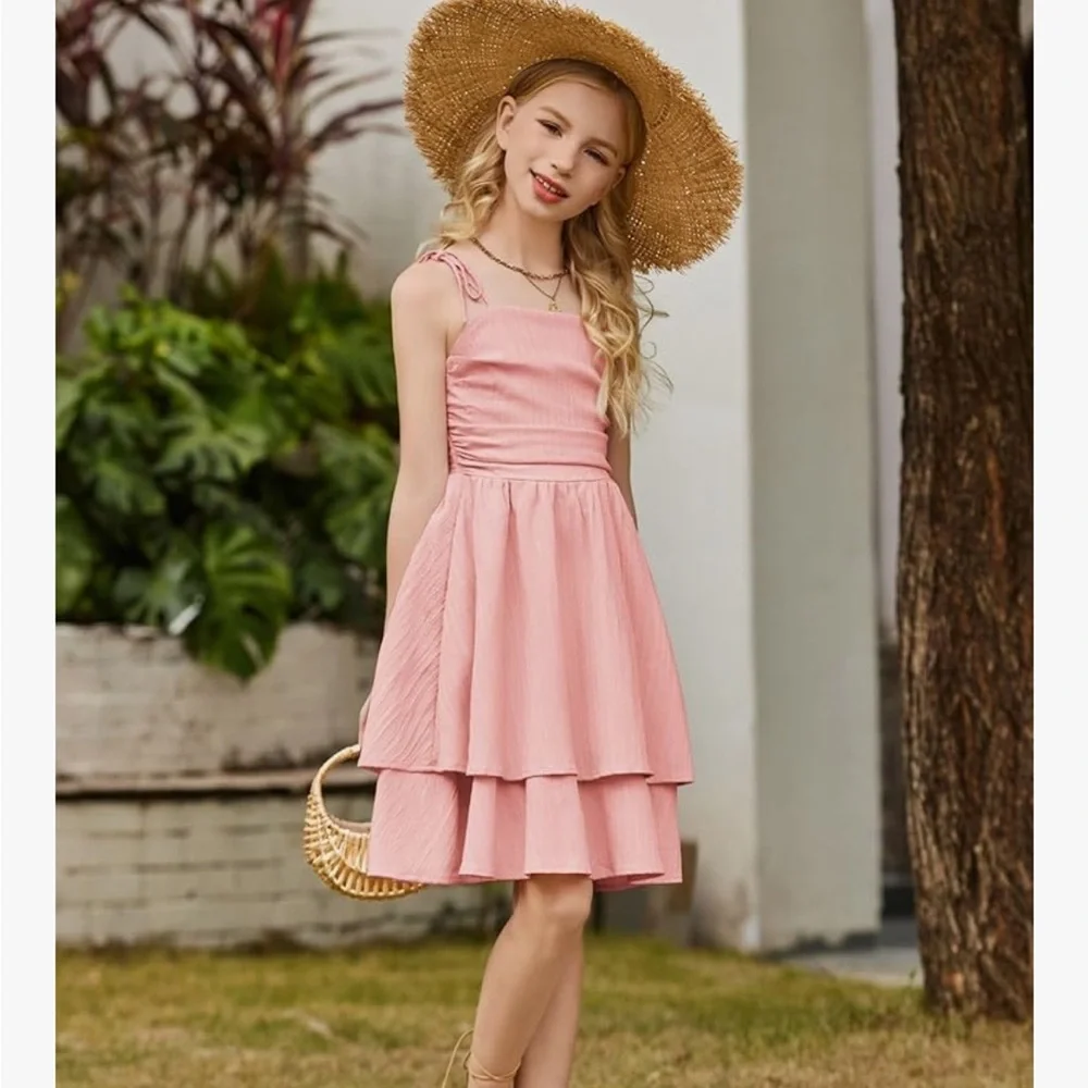 Arshiner Girls spaghetti strap sundress